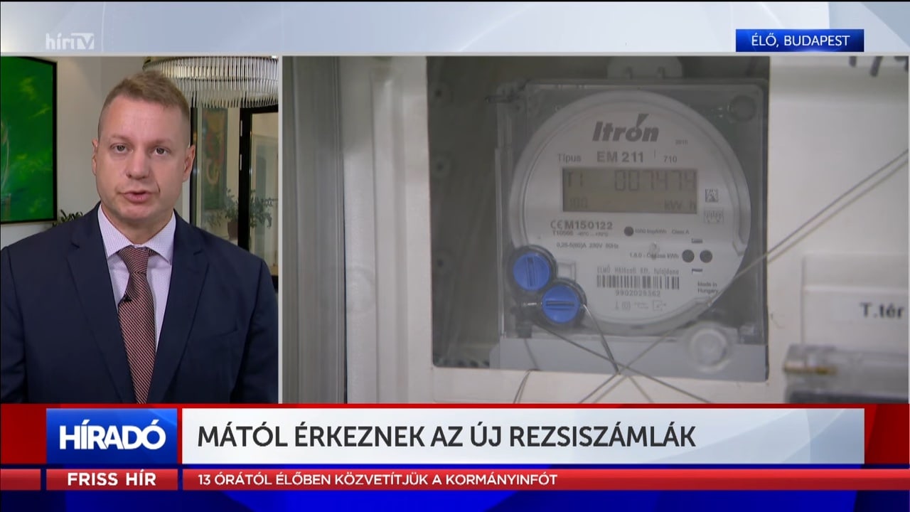 Ma érkeznek az első rezsiszámlák
